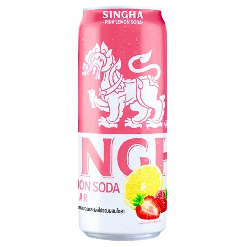 Load image into Gallery viewer, Singha Pink Lemon Soda - Strawberry-泰國勝獅檸檬汽泡水-草莓口味-330ml-DRISI105