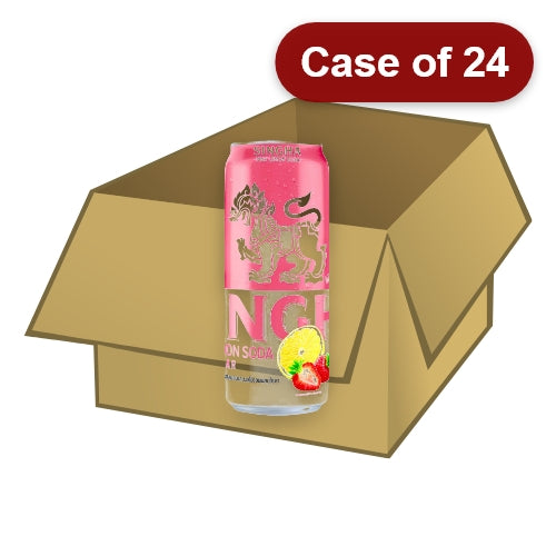 Load image into Gallery viewer, Singha Pink Lemon Soda - Strawberry-泰國勝獅檸檬汽泡水-草莓口味-330ml-DRISI105-24