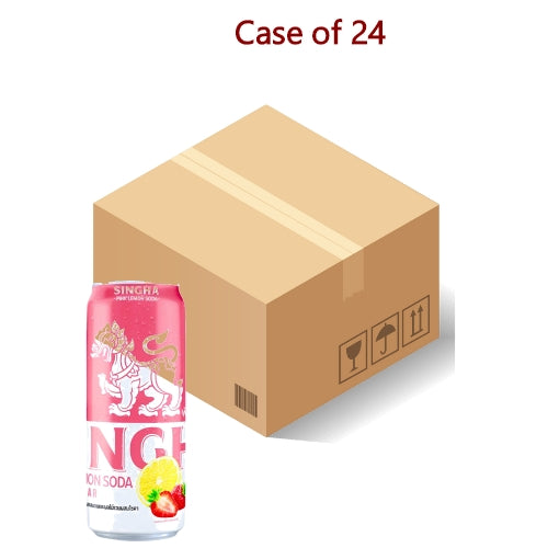Tải hình ảnh vào trình xem Thư viện, Singha Pink Lemon Soda - Strawberry-泰國勝獅檸檬汽泡水-草莓口味-330ml-DRISI105-24