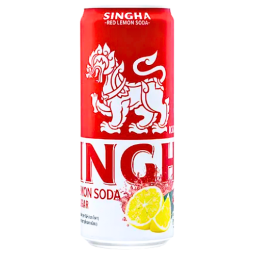 갤러리 뷰어에 이미지 로드, Singha Red Lemon Soda-泰國勝獅檸檬汽泡水 (紅罐)-330ml-DRISI104