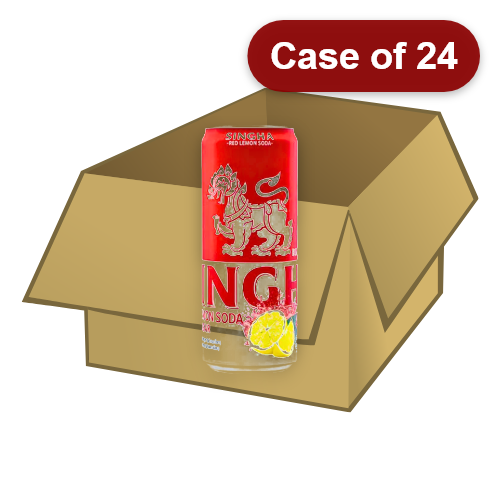 갤러리 뷰어에 이미지 로드, Singha Red Lemon Soda-泰國勝獅檸檬汽泡水 (紅罐)-330ml-DRISI104-24