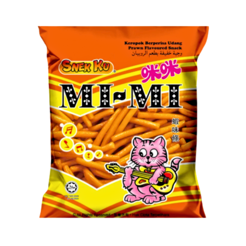 ギャラリービューアに画像を読み込む、Snekku Mimi Snack - Prawn-咪咪蝦味條-80g-SNACSN102