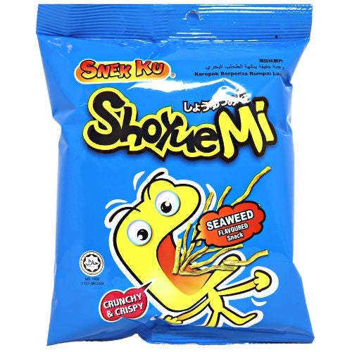 Load image into Gallery viewer, Snekku Shoyuemi Noodles Snack - Seaweed-司庫比點心麵餅乾-紫菜味-60g-SNACSN107