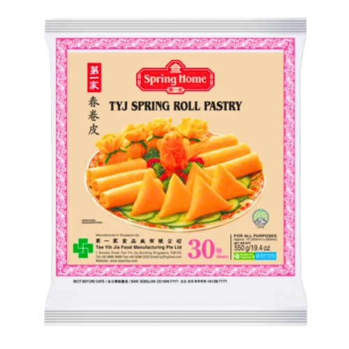 Load image into Gallery viewer, Spring Home 10" TYJ Spring Roll Pastry (30 Sheets)-第一家春卷皮-550g-WRAP202