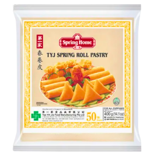 โหลดรูปภาพเข้าสู่ตัวดูแกลเลอรี, Spring Home 6" TYJ Spring Roll Pastry (50 Sheets)-第一家春卷皮-400g-WRAP204