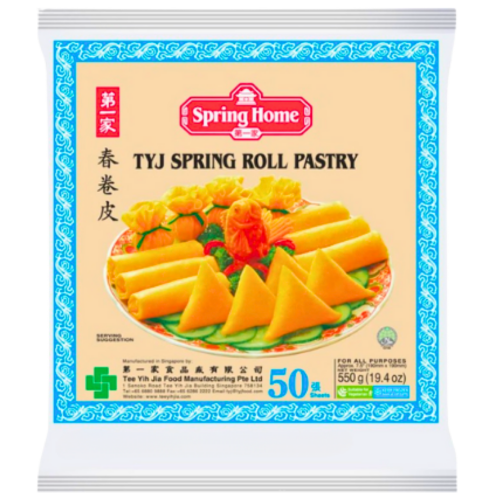 Load image into Gallery viewer, Spring Home 7.5" TYJ Spring Roll Pastry (50 Sheets)-第一家春卷皮-550g-WRAP207