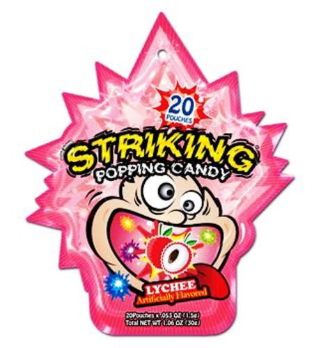 Load image into Gallery viewer, Striking Popping Candy - Lychee-索勁爆炸糖-荔枝味-30g-CANSK102