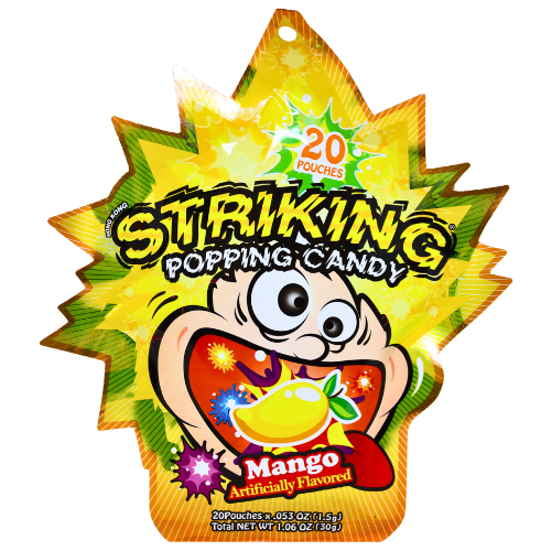 갤러리 뷰어에 이미지 로드, Striking Popping Candy - Mango-索勁爆炸糖-芒果味-30g-CANSK105