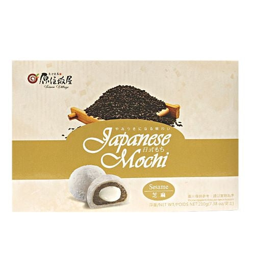 Load image into Gallery viewer, Taiwan Village Japanse Mochi - Sesame-原位坂屋日式芝麻麻糬-210g-SNACTV101