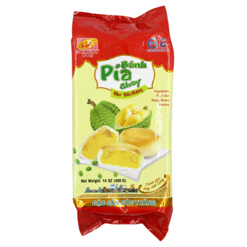 Load image into Gallery viewer, TanHueVien Durian & Mungbean Cake-越南新華園榴槤豆沙餅-400g-BISTHV101