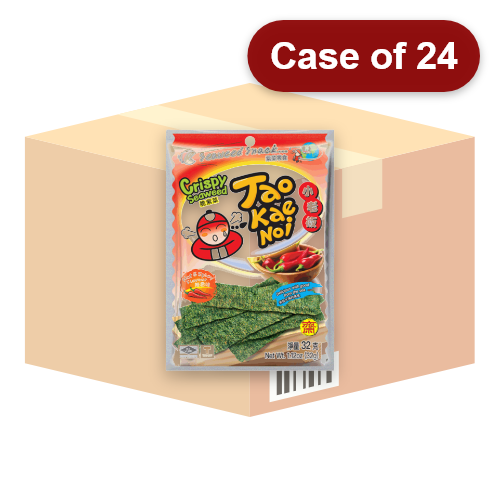 Load image into Gallery viewer, Tao Kae Noi Crispy Seaweed - Hot & Spicy-小老板日本紫菜 - 辣香味-32g-SNACTKN124-24