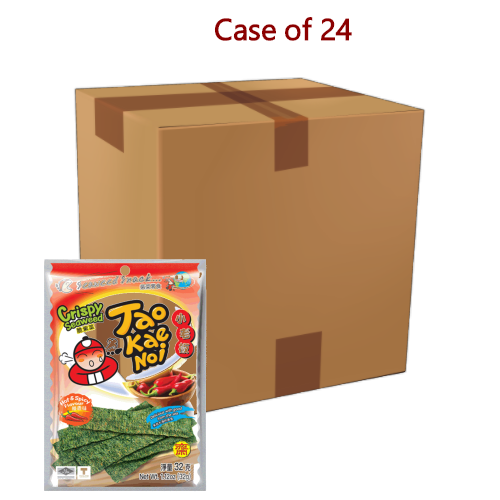 ギャラリービューアに画像を読み込む、Tao Kae Noi Crispy Seaweed - Hot & Spicy-小老板日本紫菜 - 辣香味-32g-SNACTKN124-24