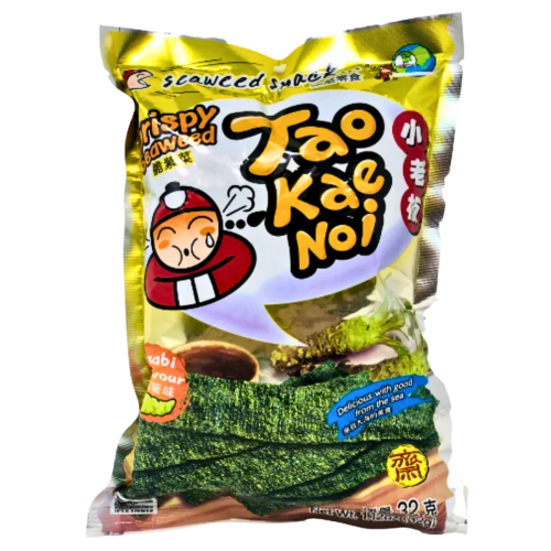 ギャラリービューアに画像を読み込む、Tao Kae Noi Crispy Seaweed - Wasabi-小老板日本紫菜 - 山葵味-32g-SNACTKN125