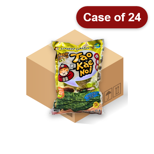 ギャラリービューアに画像を読み込む、Tao Kae Noi Crispy Seaweed - Wasabi-小老板日本紫菜 - 山葵味-32g-SNACTKN125-24