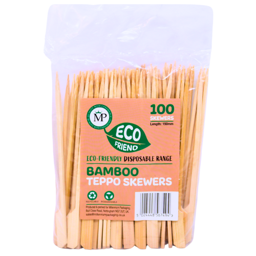 Load image into Gallery viewer, Teppo Gushi Bamboo Skewer 15cm-6吋日式竹簽-100pcs-SKEWTG6