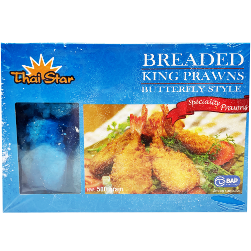 Load image into Gallery viewer, Thai Star Breaded King Prawns (Butterfly 21/25)-蝴蝶蝦-500g-PRW602