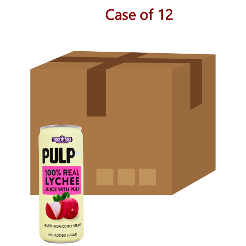 Tải hình ảnh vào trình xem Thư viện, Tiger Tiger 100% Lychee Juice with Pulp 320ml-泰國果肉荔枝汁-320ml-DRITT204-12