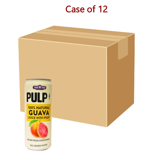 Load image into Gallery viewer, Tiger Tiger 100% Pink Guava Juice with Pulp-泰國果肉粉紅番石榴汁-320ml-DRITT206-12