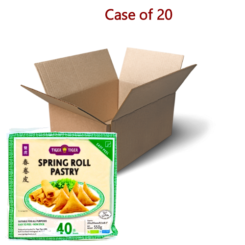 Load image into Gallery viewer, Tiger Tiger 8.5" Spring Roll Pastry (40 Sheets)-雙虎牌春卷皮-550g-WRAP214-20