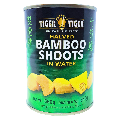 Tải hình ảnh vào trình xem Thư viện, Tiger Tiger Bamboo Shoot Halves in Water-雙虎牌竹筍角-560g-BAM406