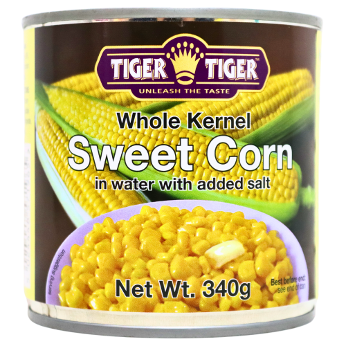 ギャラリービューアに画像を読み込む、Tiger Tiger Whole Kernel Corn-雙虎牌粟米粒-340g-CRN306