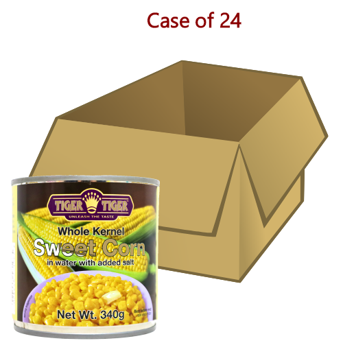 将图像加载到图库查看器中, Tiger Tiger Whole Kernel Corn-雙虎牌粟米粒-340g-CRN306-24
