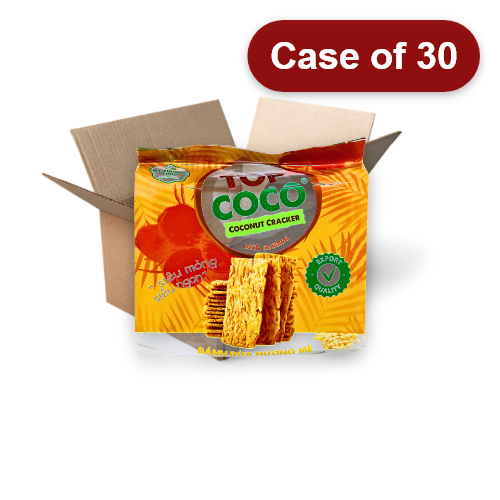 Load image into Gallery viewer, Top Coco Coconut Cracker - Sesame-越南椰子餅乾-芝麻味-150g-BISTC103-30