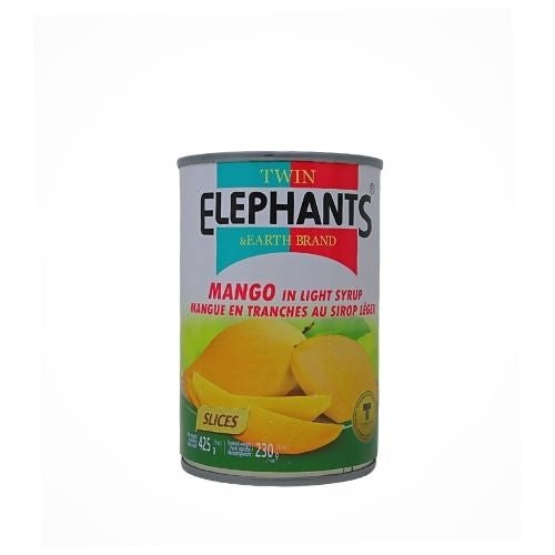 Load image into Gallery viewer, Twin Elephants Mango Sliced in Syrup-糖水芒果片-425g-TFRU307