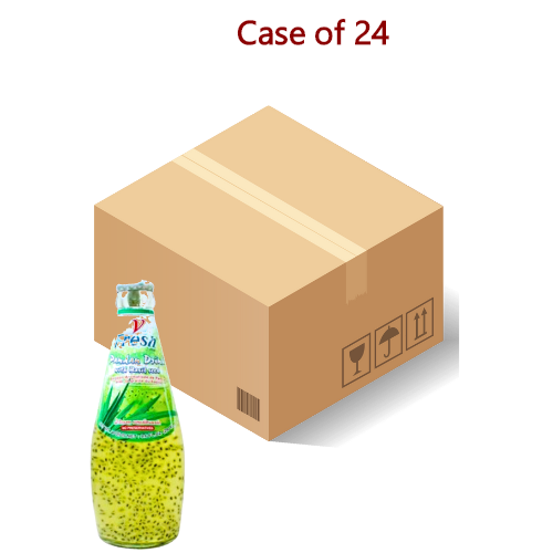 Load image into Gallery viewer, V-Fresh Pandan Drink with Basil Seed-泰國明列子香蘭汁-290ml-DRIVF101-24