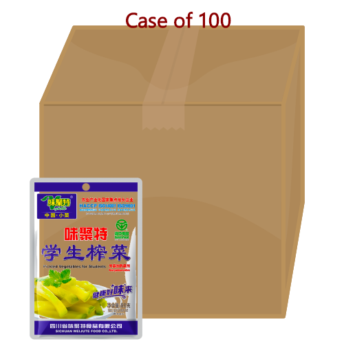 将图像加载到图库查看器中, WJT Nutrition Pickled Vegetable-味聚特特級學生營養榨菜-80g-PRE640-100