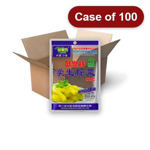 Load image into Gallery viewer, WJT Nutrition Pickled Vegetable-味聚特特級學生營養榨菜-80g-PRE640-100