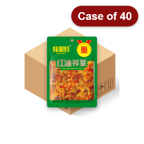 Load image into Gallery viewer, WJT Pickled Vegetables with Chilli Oil-味聚特紅油榨菜-138g-PRE661-40