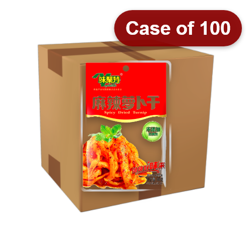 Load image into Gallery viewer, WJT Spicy Dried Turnip-味聚特特級麻辣蘿蔔干-80g-PRE641-100