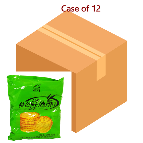 Load image into Gallery viewer, WNQ Onion Flavour Biscuits-萬年青餅乾鮮蔥酥-528g-BISWNQ101-12