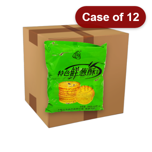 갤러리 뷰어에 이미지 로드, WNQ Onion Flavour Biscuits-萬年青餅乾鮮蔥酥-528g-BISWNQ101-12