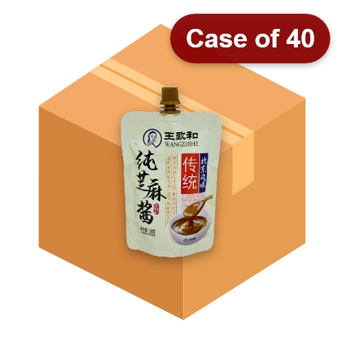 Load image into Gallery viewer, WangZhiHe Pure Sesame Paste (Bag)-王致和純芝麻醬-擠擠裝-168g-PASTE617-40