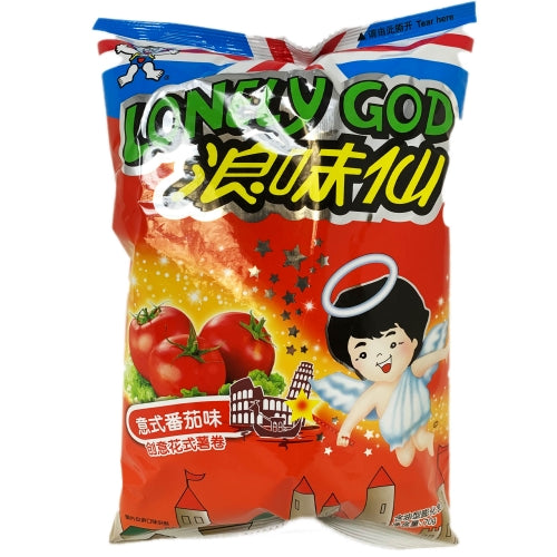 Load image into Gallery viewer, Want Want Lonely God Potato Twists - Tomato-旺旺浪味仙花式薯卷-意式番茄味-70g-SNACWW104