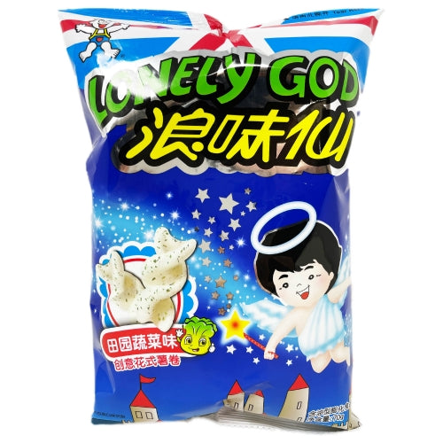 Load image into Gallery viewer, Want Want Lonely God Potato Twists - Vegetable-旺旺浪味仙花式薯卷-蔬菜口味-70g-SNACWW101