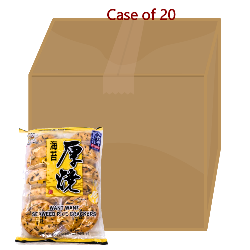 ギャラリービューアに画像を読み込む、Want Want Seaweed Rice Crackers - 160g-旺旺厚燒海苔米菓-160g-BISWW110-20