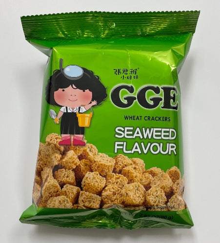 ギャラリービューアに画像を読み込む、WeiLih GGE Wheat Crackers - Seaweed Cube-維力張君雅點心麵-海苔丸子-80g-SNACWL107