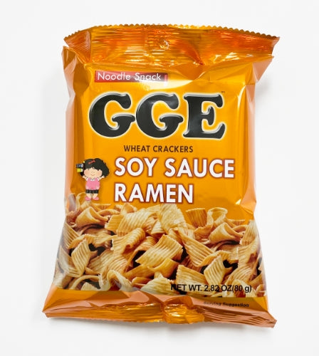 Load image into Gallery viewer, WeiLih GGE Wheat Crackers - Soy Sauce-維力張君雅點心麵-醬油拉麵-80g-SNACWL104