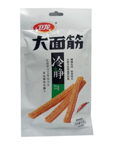 ギャラリービューアに画像を読み込む、WeiLong Hot Spicy Gluten Slice-衛龍大麵筋-香辣味(白袋)-65g-SNACWL211