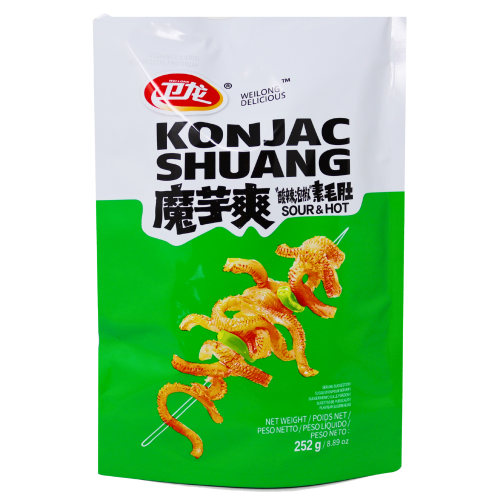 ギャラリービューアに画像を読み込む、WeiLong Konjac Strips - Sour Hot-衛龍魔芋爽-酸辣-252g-SNACWL223A