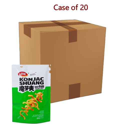 ギャラリービューアに画像を読み込む、WeiLong Konjac Strips - Sour Hot-衛龍魔芋爽-酸辣-252g-SNACWL223A-20