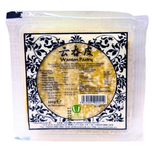 Load image into Gallery viewer, Winner Foods Frozen Wanton Pastry-環球急凍雲吞皮-200g-WRAP302