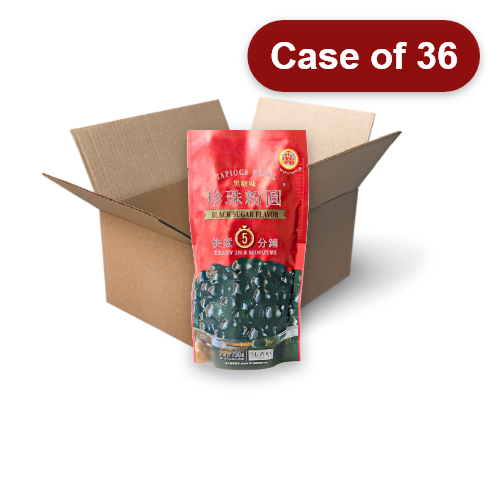 Load image into Gallery viewer, WuFuYuan Tapioca Pearl (Black)-五福圓黑珍珠粉圓-黑糖-250g-TAP104-36