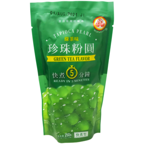 โหลดรูปภาพเข้าสู่ตัวดูแกลเลอรี, WuFuYuan Tapioca Pearl - Green Tea-五福圓珍珠粉圓- 綠茶味-250g-TAP112