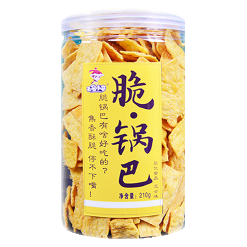 ギャラリービューアに画像を読み込む、WuMingXiaoZu Rice Crackers - Cheese-無名小卒脆鍋巴-芝士味-210g-SNACWM104