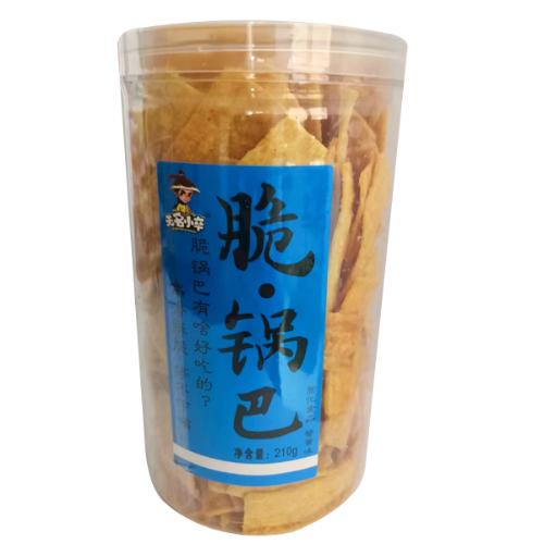 ギャラリービューアに画像を読み込む、WuMingXiaoZu Rice Crackers - Crab-無名小卒脆鍋巴-蟹黃味-210g-SNACWM105