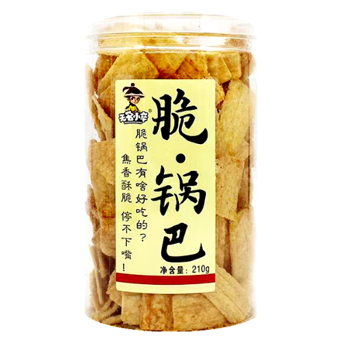 ギャラリービューアに画像を読み込む、WuMingXiaoZu Rice Crackers - Original-無名小卒脆鍋巴-原味-210g-SNACWM101